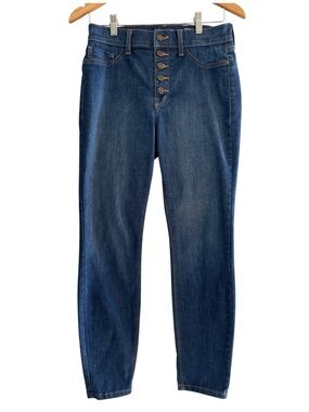 Pistola Button Fly Slim Straight Leg Jeans High Rise Medium Wash